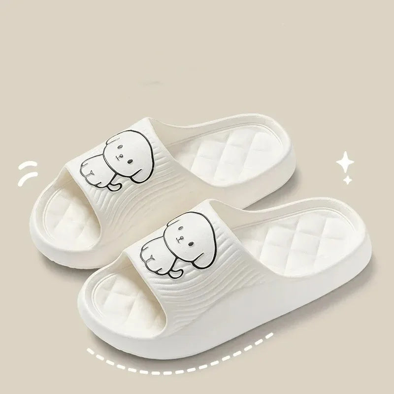 Cute Couple Pillow Slippers New Bathroom Bath Non-slip Indoor