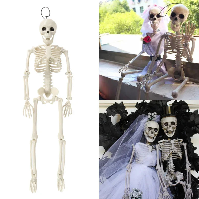 Skeleton Halloween Decorations 40cm Posable Plastic Skeletons