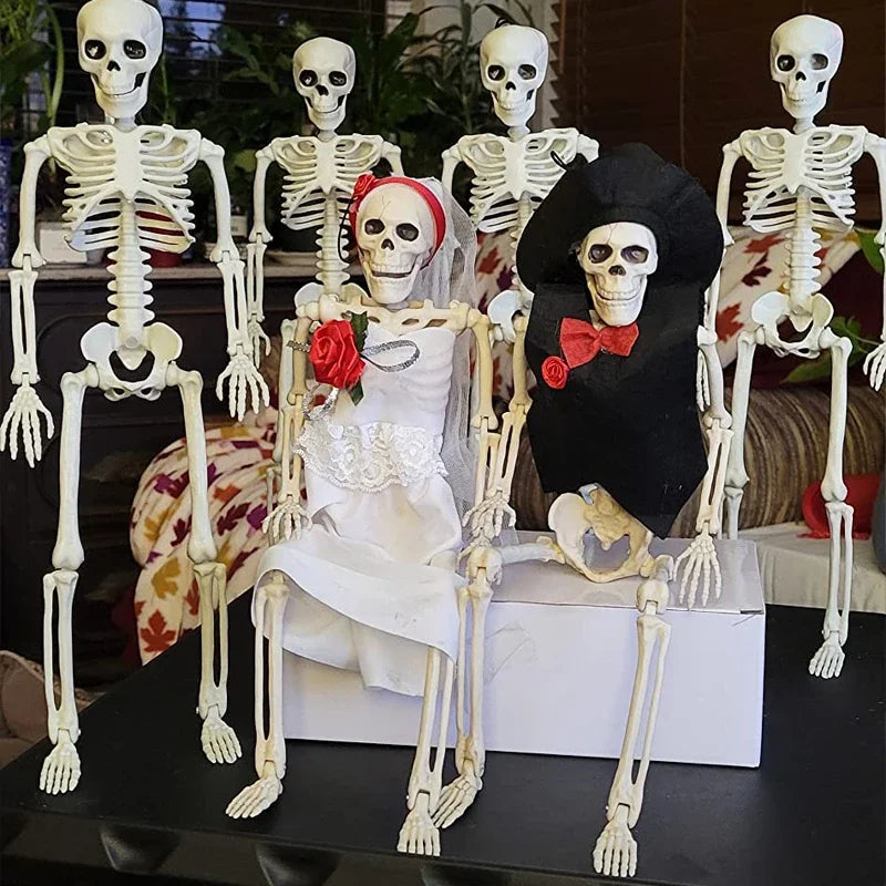 Skeleton Halloween Decorations 40cm Posable Plastic Skeletons