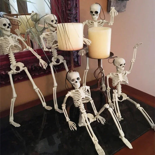 Skeleton Halloween Decorations 40cm Posable Plastic Skeletons